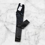 Szürke csillámos Miss Bonbon Bőrhatású Push-Up Nadrág