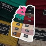 STAYHERE drapp kötött sapka