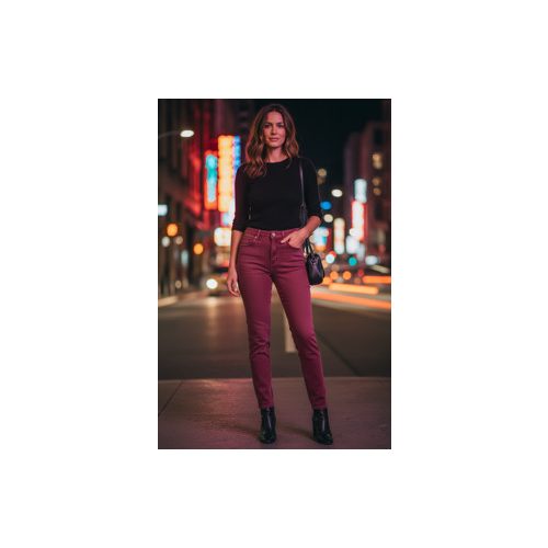 Miss Bonbon Push-Up Elasztikus Farmer Nadrág