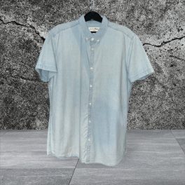 Cămașă cu mânecă scurtă Tom Tailor din denim