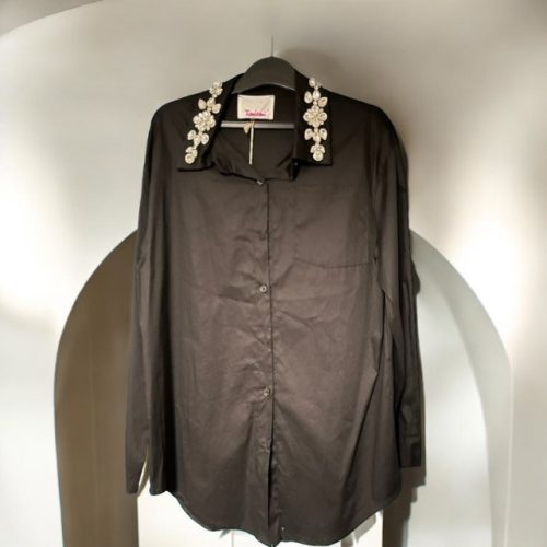 Timiami Hosszú Ujjú Ing Köves Gallérral