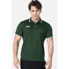 Tricou verde cu guler DRK