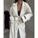 BY ME Szövet Hosszú Kabát