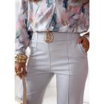 Pantaloni casual cu linie A