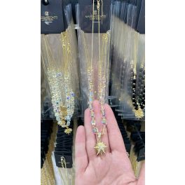 Dubai Réz Nyaklánc 18 Karátos Arannyal Futtatva