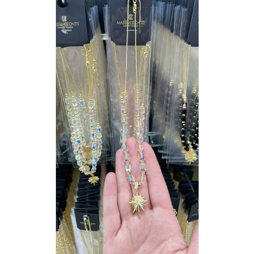 Dubai Réz Nyaklánc 18 Karátos Arannyal Futtatva